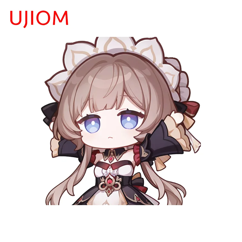 UJIOM Lovely Genshin Impact Sandrone Wall Sticker Premium Creative Design Waterproof Edgy Picture Decal Trunk Wardrobe Decor