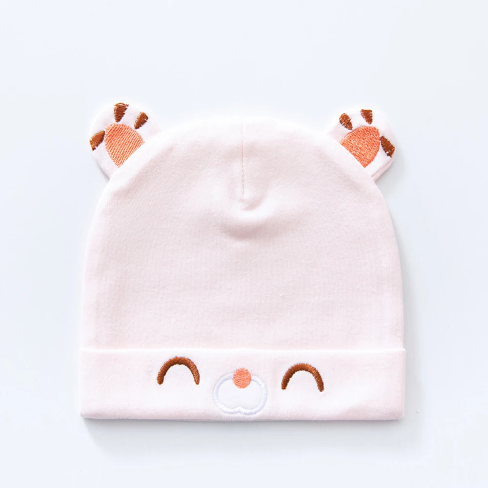 100% Cotton Baby Hat Spring Autumn Winter Newborn Baby Boys Girls Double-layer Fetal Hats For Kids 0-6 Month Protection