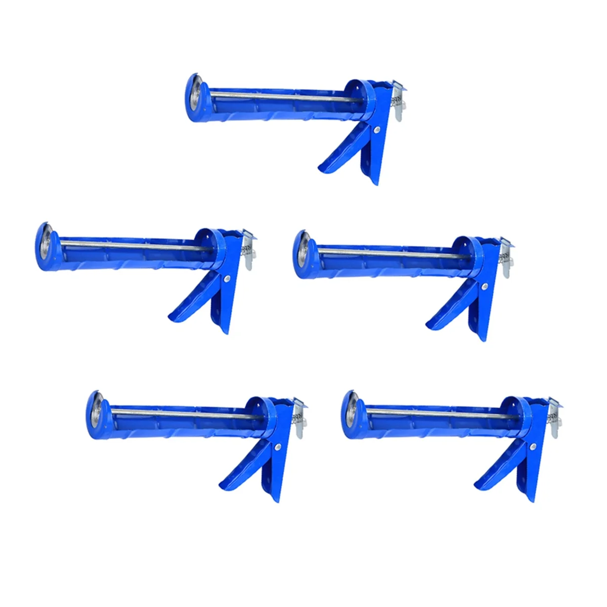 5PCS Caulking Tool, 10:1 Thrust Ratio, Caulk Tool No Drip, Filling Hand Caulking Tool for Gl  Glue Blue