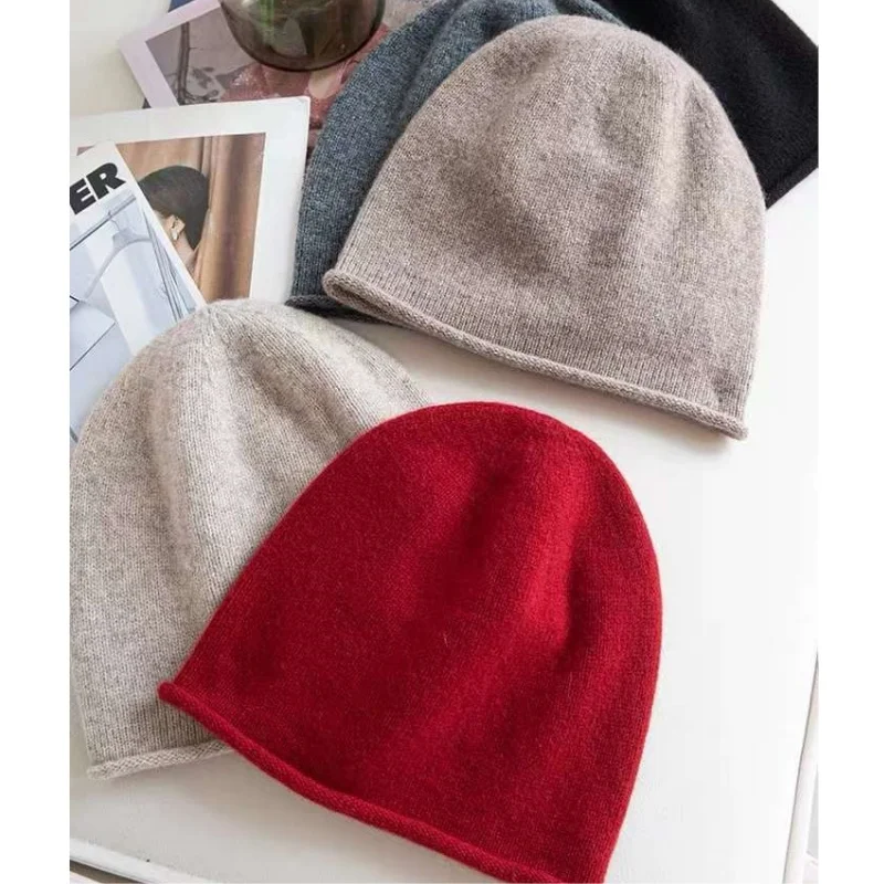 Winter Hats For Women Knitted Wool Beanie Baggy Caps For Women Men Cold proof Keep Warm Casual Outdoor Bonnet New