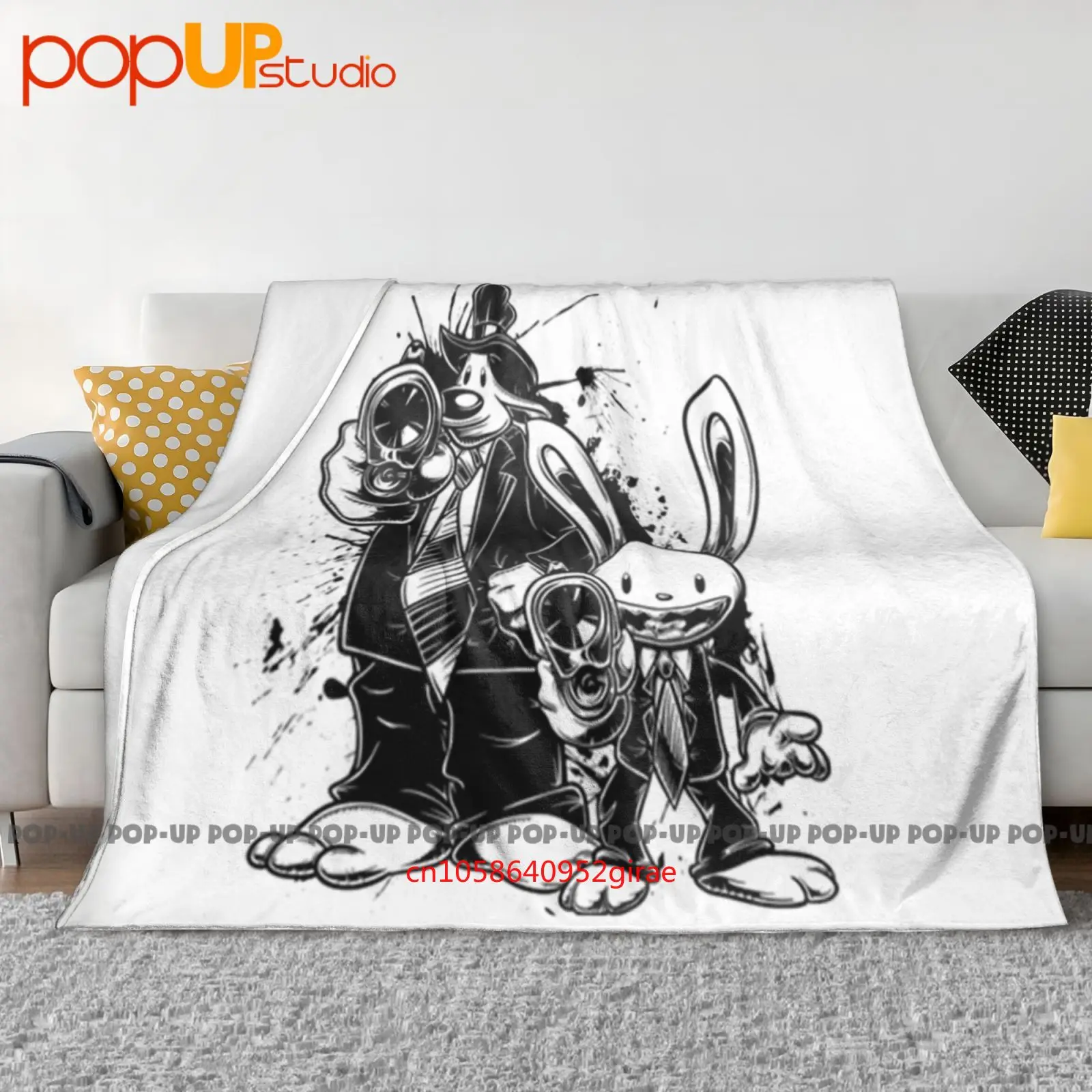 Sam And Max Gaming Retro Videogame Ultra-Soft Blanket Quilt Winter Sofa Cover Bed Covers