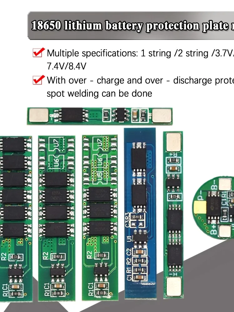 WAVGAT 5 SZT. 1S 2S li-ion BMS PCM płytka zabezpieczająca baterię 2.5A 5A 10A 15A PCM do baterii litowo-jonowych 18650 — zdjęcie 2
