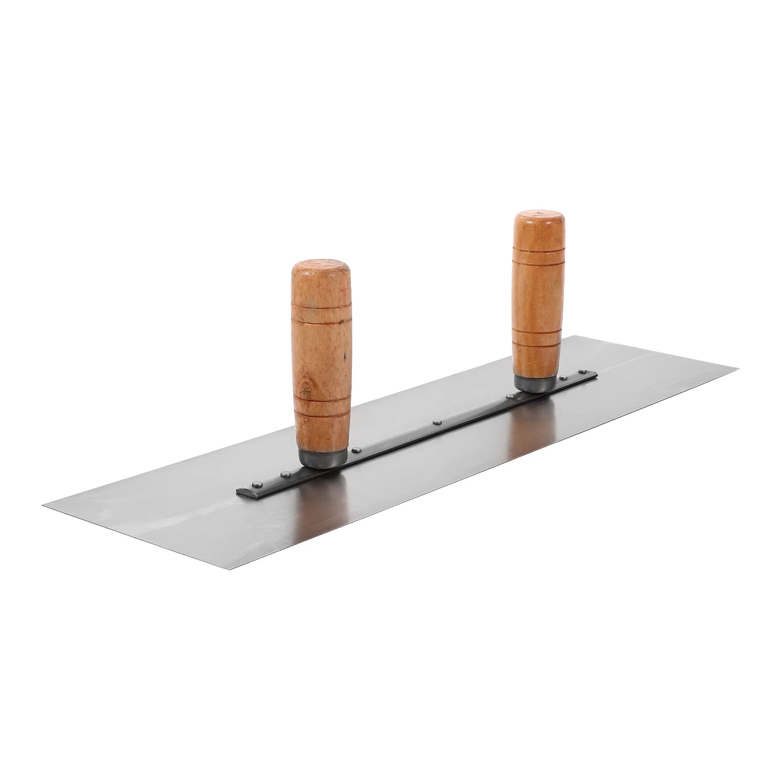 

Dual Handle Plastering Trowel Tool For Wall Filler Concrete Finishing Drywall Skimming With Dual Mud Boards Stainless Steel