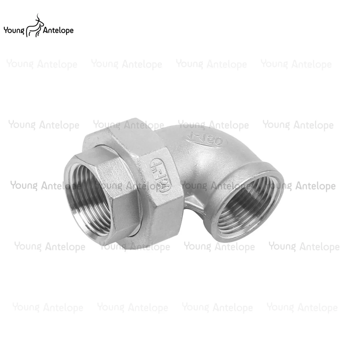 304 Stainless Steel 90 Degree Elbow Male Thread Union 1/4 3/8 1/2 3/4Live Joint Coupling Union Connector Pipe Fitting For Tube