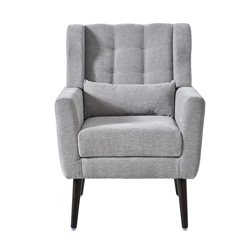 Modern Accent Chair,Chenille Arm Chairs for Living Room,Upholstered Mordern Armchair,Comfy Soft Padded Lounge Chair in Small Spa