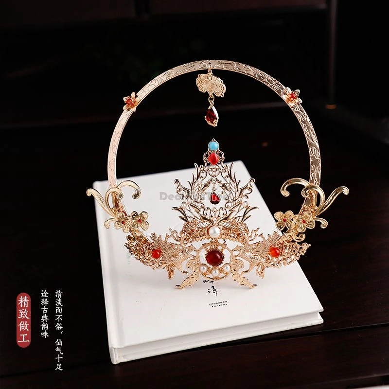 2024 fee dunhuang fei tian hanfu tiara klassieke sierlijke waardige hoofddeksels Chinese stijl prachtige veelzijdige hanfu accessoire