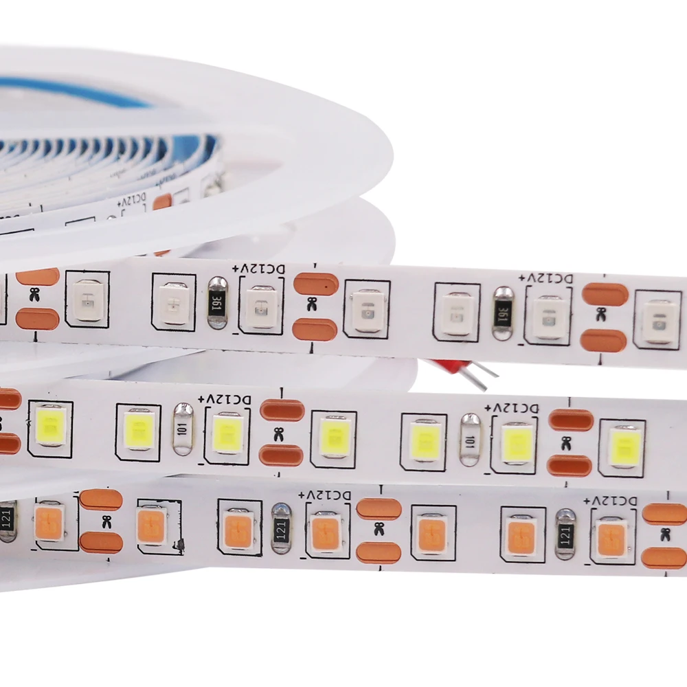 5m Taśma Led 2835 120LED/m 12V Elastyczna taśma Nie wodoodporna Lampa dekoracyjna do domu Różowy Ciepły Biały Niebieski Czerwony Zielony Fioletowy