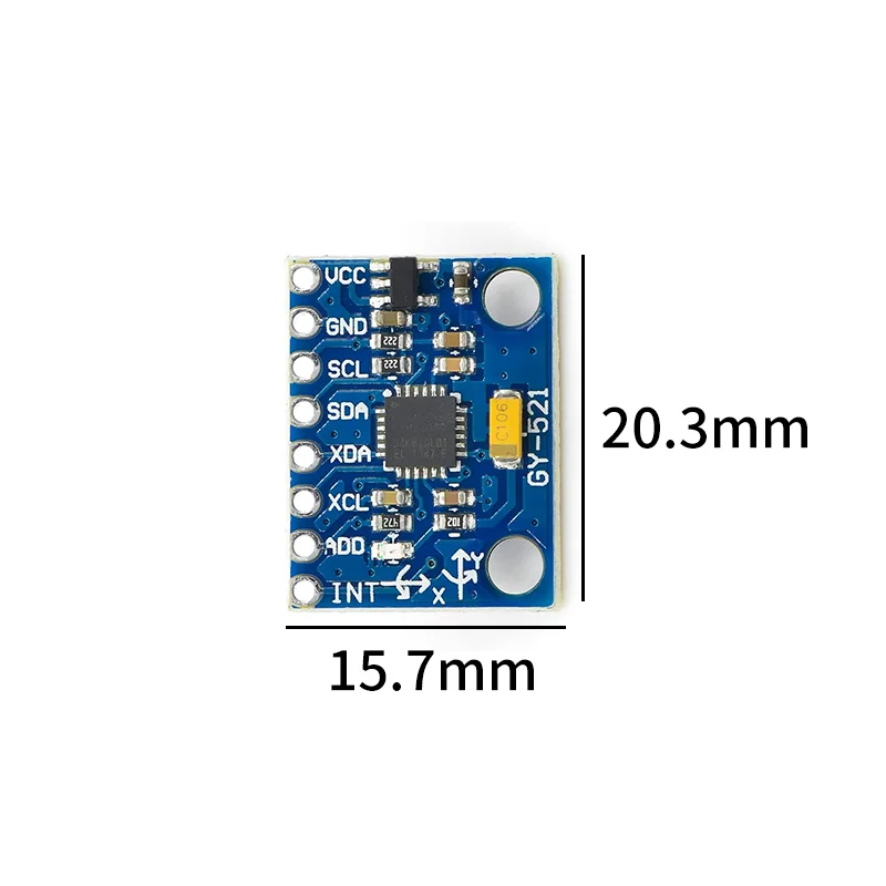 1/5/10pcs GY521 GY-521 MPU6050 IIC I2C Interface 3 Axis Analog Gyroscope Sensor Accelerometer Compatible Module for Arduino