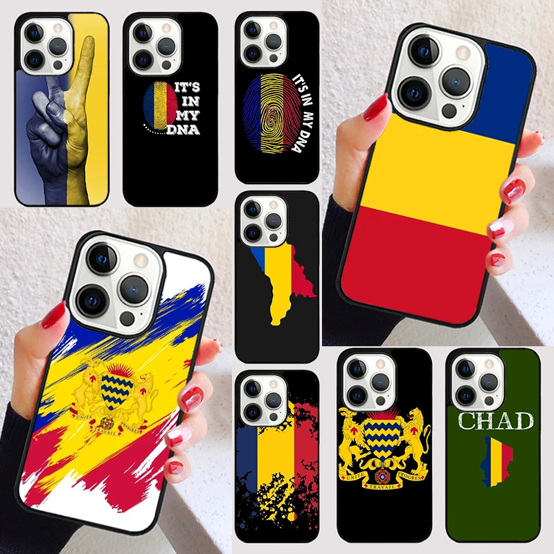 Republic of Chad Flag cover For iPhone 15 16 13 12 11 14 Pro Max Mini Max SE 2020 7 8 6S Plus Phone Case