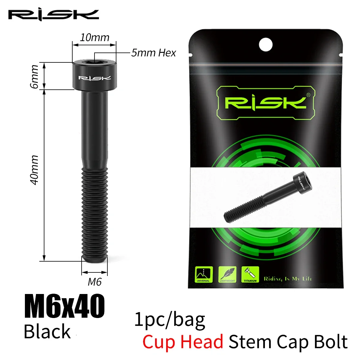 Variant: M6x40 Black