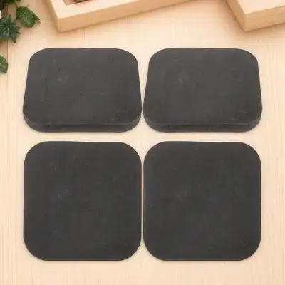 4Pcs Treadmill Mats for Carpet Premium Rubber Exercise Equipment Mat Floor Protection Scratch Dent Resistance Gym Workout Pad