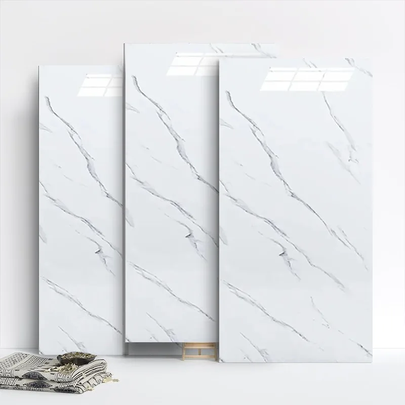 

Waterproof Stickers 3D Ceramic Tile Sticker Imitation Marble Self Adhesive Decor Wall Floor Sheet for Home Wallpaper Decoration