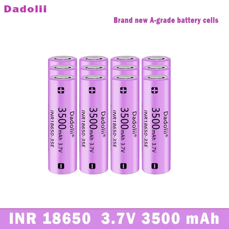 1-40 Uds. Baterías recargables de litio 18650 de alta calidad 3,7 v 3500mAh, adecuadas para baterías de linterna con capacidad de 3500mAh