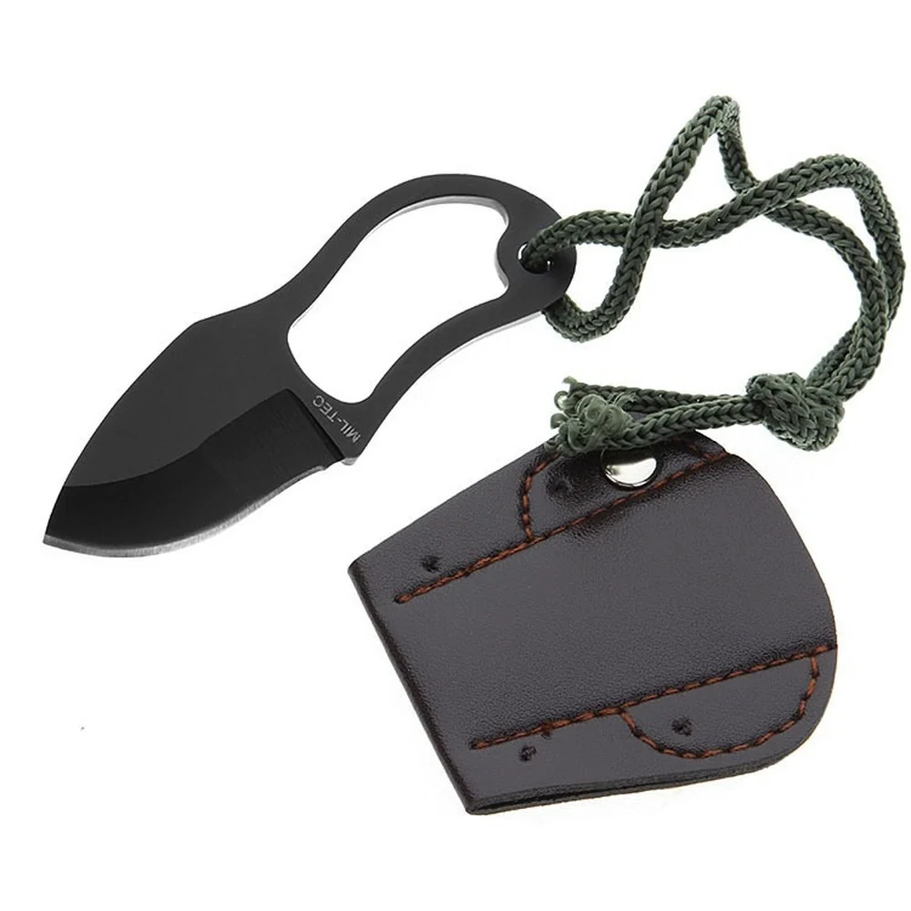 

MC Mini Life-saving,Small Straight High Hardness Outdoor Knife,Gift Fruit Knife,Unpacking Tools,With Protective Cover Lanyard