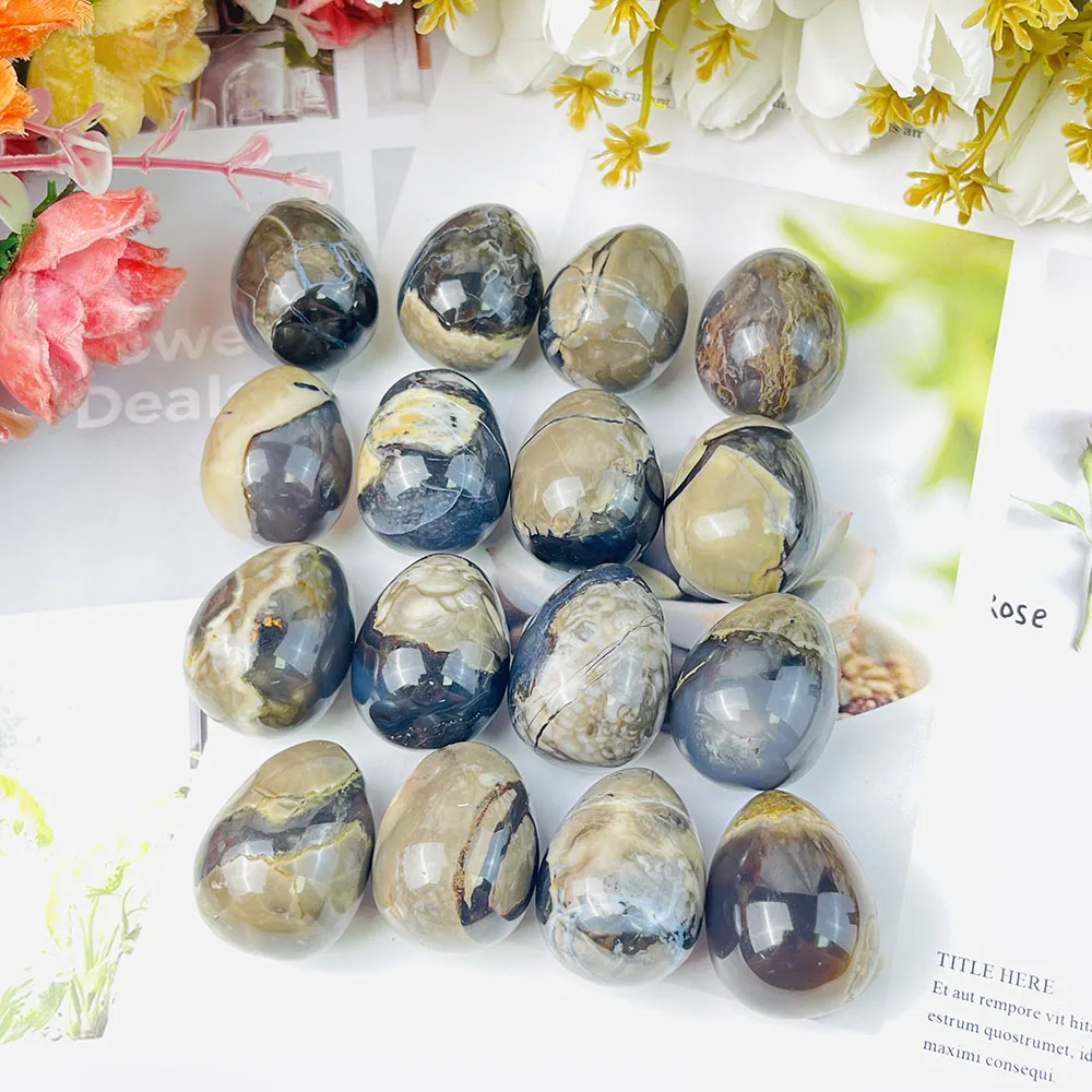 1 قطعة الكريستال الطبيعي الفلورسنت العقيق البيض UV رد فعل الحرف اليدوية تنقية الحلي ديكور المنزل هدايا الشفاء الروحي #5