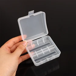 Clear 26650 Battery Storage Box Hard Case Holder Container Waterproof Battery Power Bank Plastic Case Transparent Battery Box