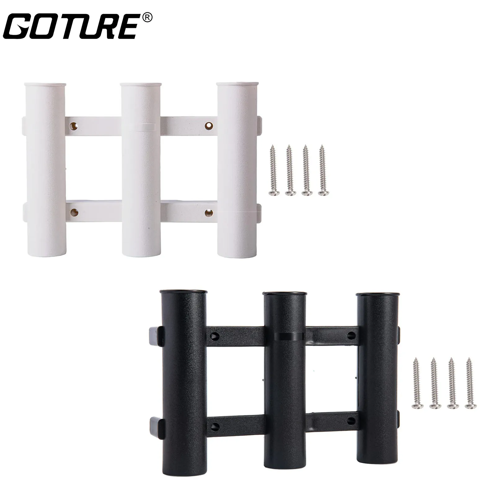 Goture Boat Plastic Fishing Rod Rack Holder Portable Lightweight Spinning Durable Pole Tube Mount Bracket Socket Rack Accessorie