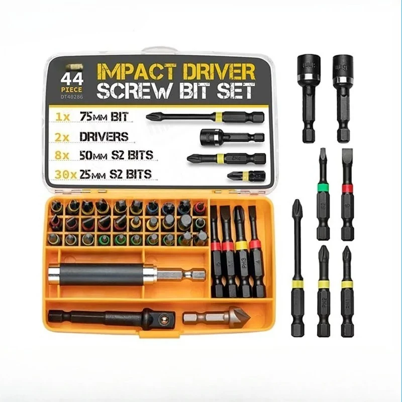 electric-screwdriver-screw-batch-head-one-word-cross-star-set-44-piece-set-s2-impact-batch-head-one-character-cross-star-shape