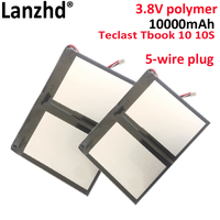 New Battery For Teclast Tbook 10 / Tbook 10S Tbook10 Tablet PC Accumulator with 5-Wire Plug 10000mAh