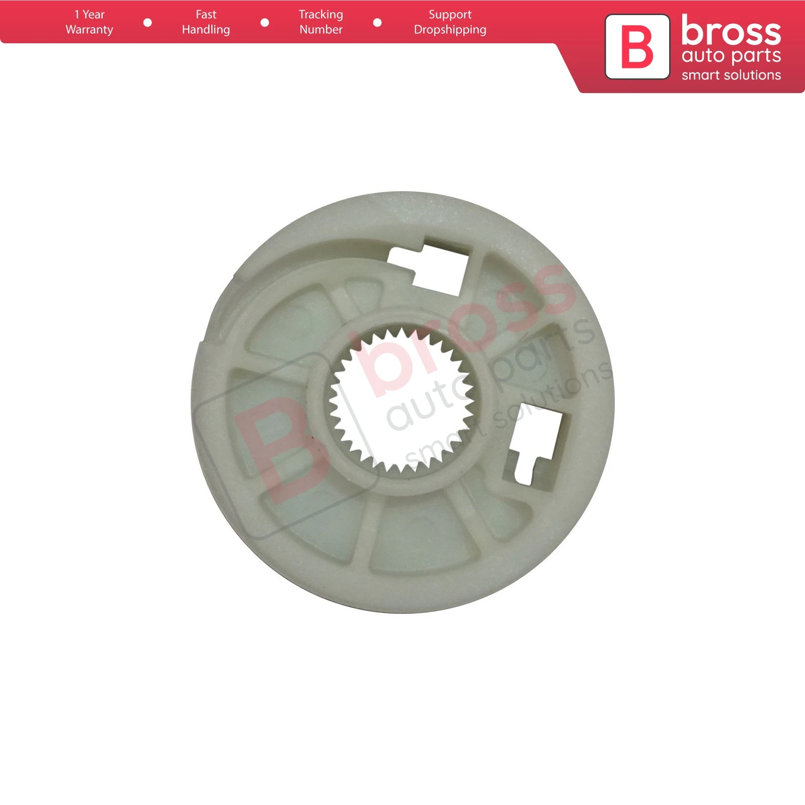 Bross Auto Parts BWR5157 Electrical Power Window Regulator Repair Wheel Front Left Driver Door for Citroen C4 Picasso 2006-on