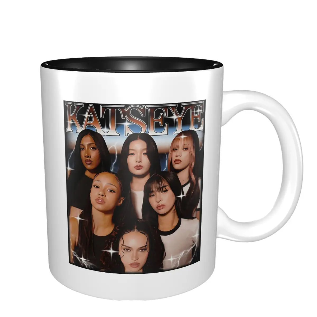 Katseye Global Girl Group Mug Funny Ceramic Coffee Cups Tea Mugs Milk Cup Drinkware Gifts for Friends