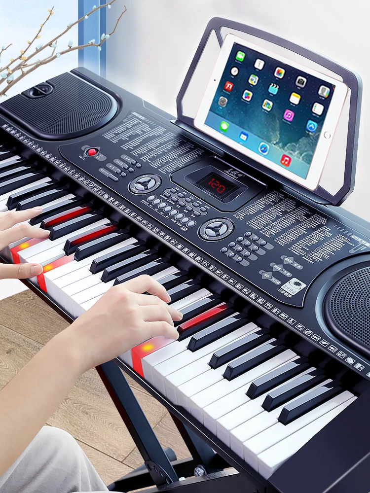 Synthesizer Musical Keyboard Professional Adults Controller Musical Keyboard Midi Controller Teclado Electronic Piano WWH