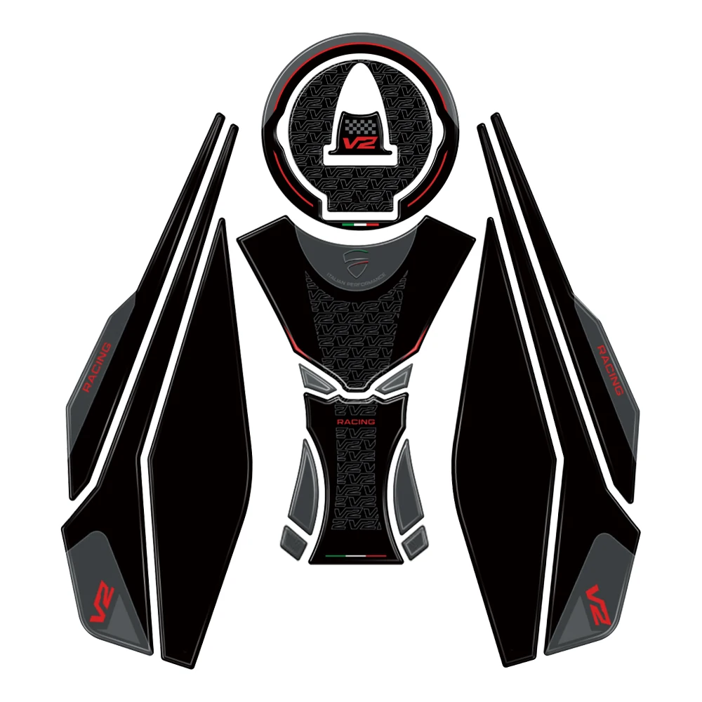 For Panigale - Streetfighter V2-V2s streetfighter v2 2025 3D epoxy sticker motorcycle tank pad protection kit