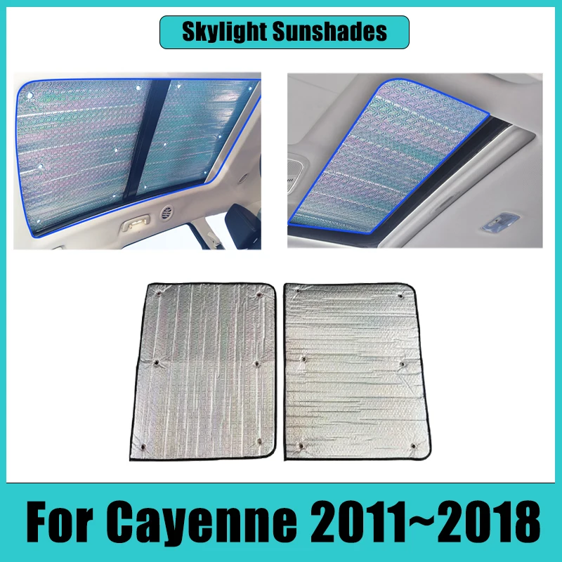 

Window For Porsche Cayenne 92A 2011~2018 Accessories Sun Visors Sunroof Curtain Skylight Insulation Cover Anti-UV Accessories