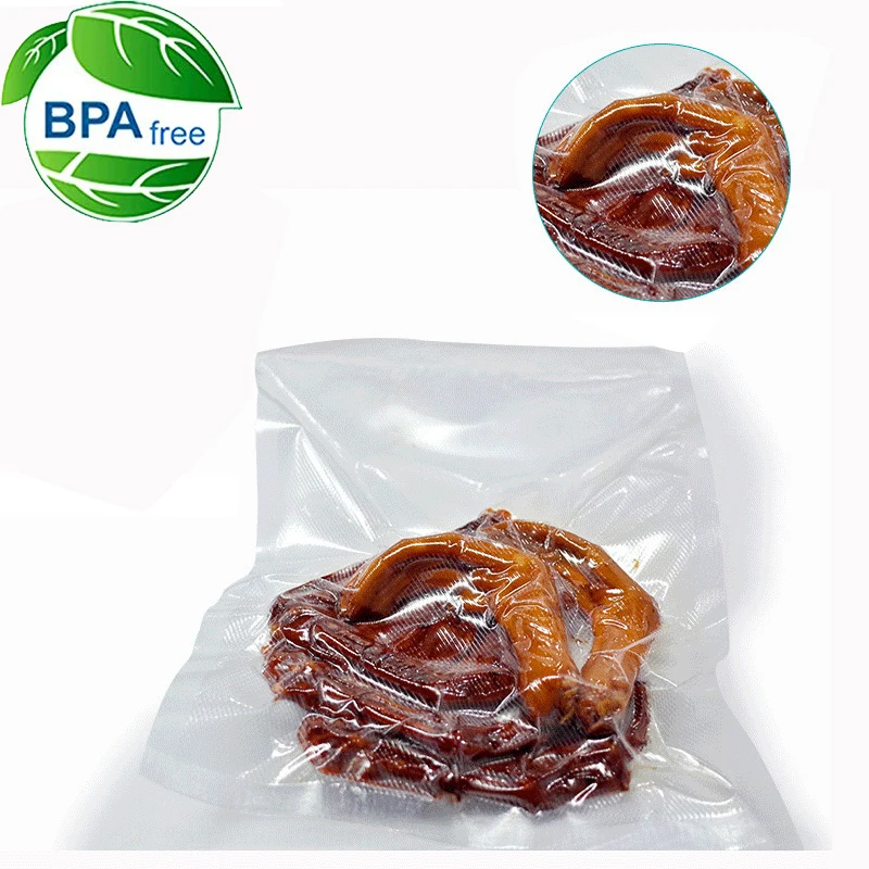 100ชิ้น/ล็อตเครื่องซีลสูญญากาศพลาสติกสำหรับเครื่องซีลสูญญากาศแพ็คอาหารบรรจุภัณฑ์ม้วน Packer ถุง