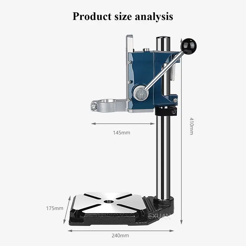 Hand Electric Drill Bench Drill Bracket Multifunctional Electric Drill Floor Drill Household Tools High Precision Stable Base