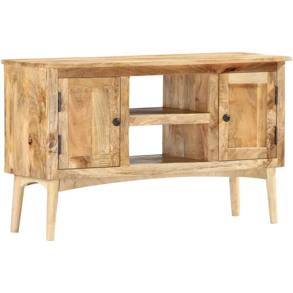 

Mango Wood Sideboard - Medium Storage Cabinet for Kitchen or Living Room, Lacquered Finish, 13.8x39.4x23.6 Inches