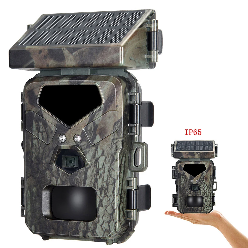 Mini700 20MP 1080P Solar Panel Hunting Camera N-ight V-ision Infrared Monitoring Wildlife Trail Camera For Outdoor Courtyard