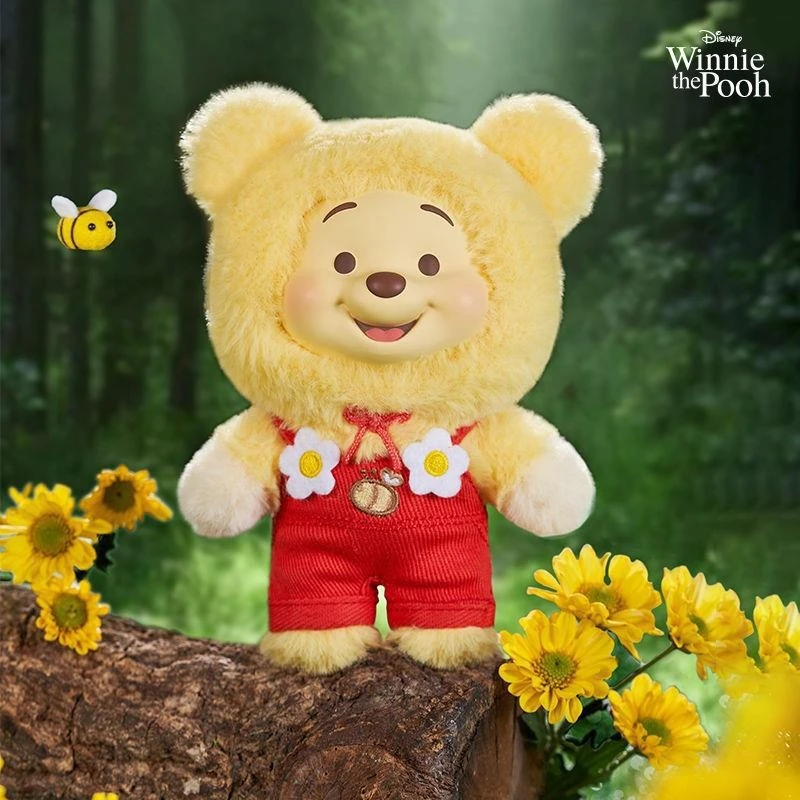 سلسلة Disney Winnie The Pooh Blind Box: دمية كاندي بير من القطيفة من الفينيل - لعبة مثالية للأطفال، زخرفة ومفاجأة عيد الميلاد