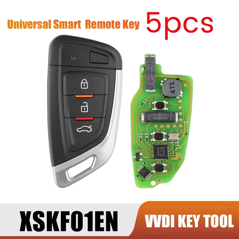 

XSKF01EN Universal Smart Remote Key 3 Button Knife Style Fob For -Xhorse VVDI Key Tool 5Pcs/Lot