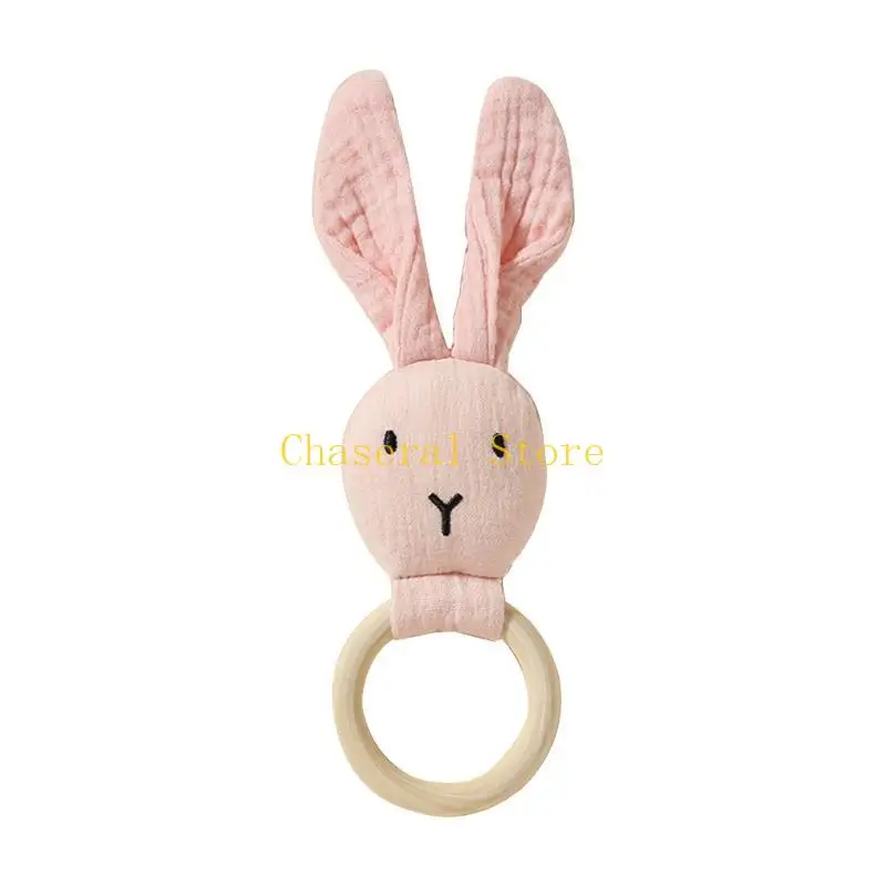e7ce baby teether لطيف أرنب التسنين حديثي الولادة حلقة الراحة المربعة حديثي الولادة