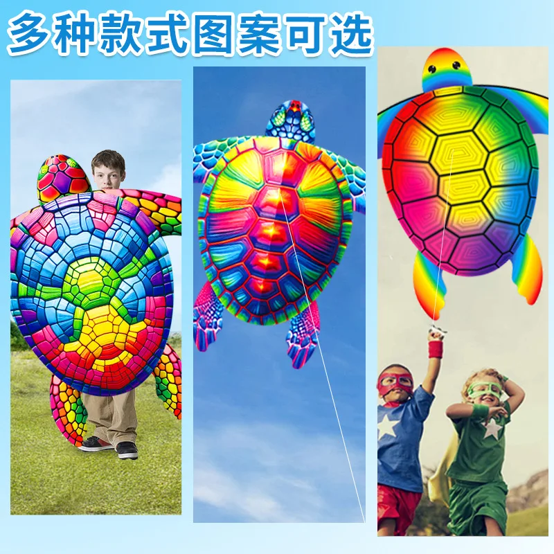 Vlieger Grasland Vlieger Breeze om te Vliegen Kinderen Volwassen Schildpad Kleur Vliegers String Gingang Outdoor Fun Sport Spel Speelgoed 1.54m