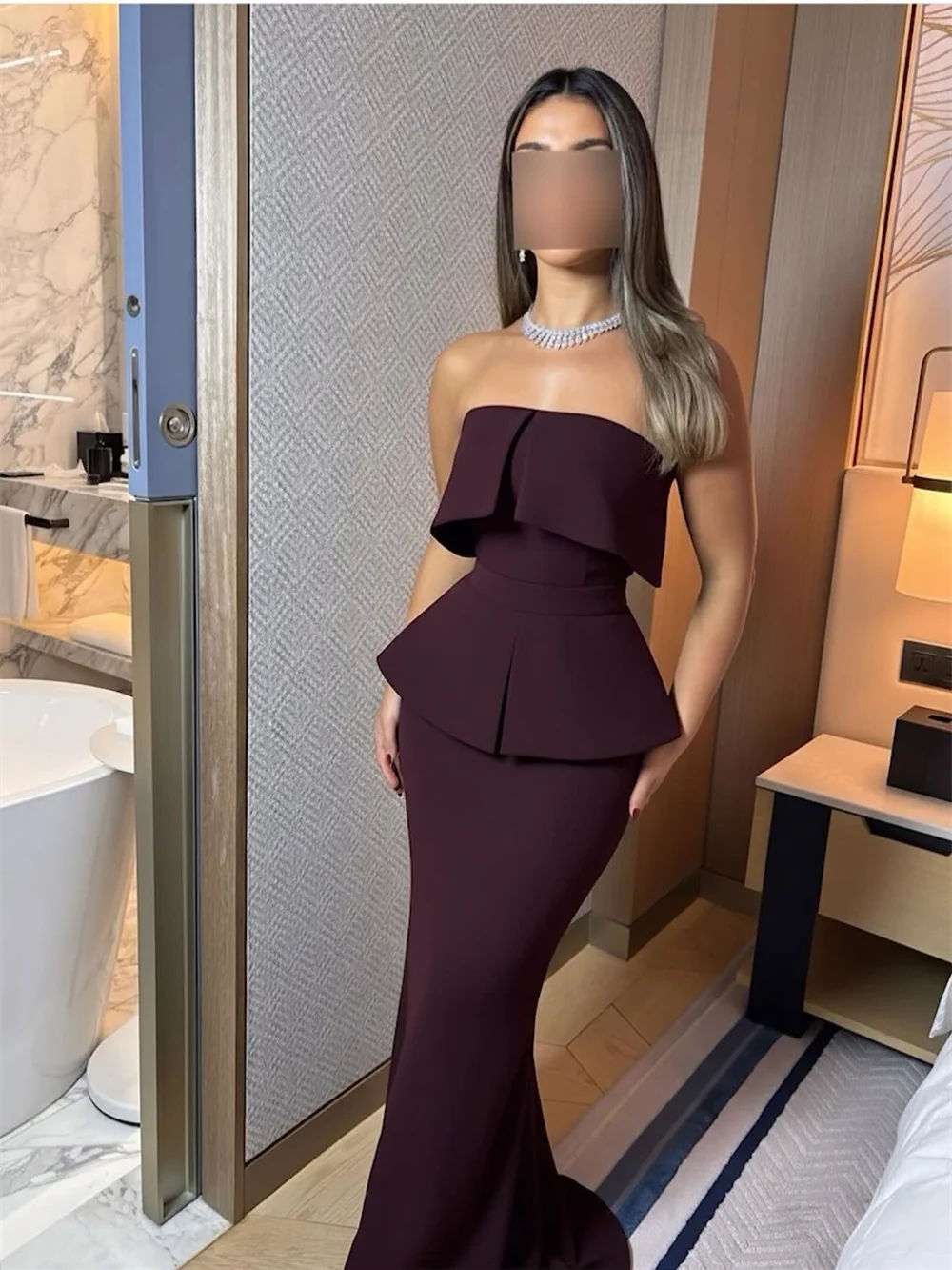 Clássico simples plissado sereia formal vestido de baile até o chão elegante mulher vestido de festa sem mangas personalizado novo vestido de noite