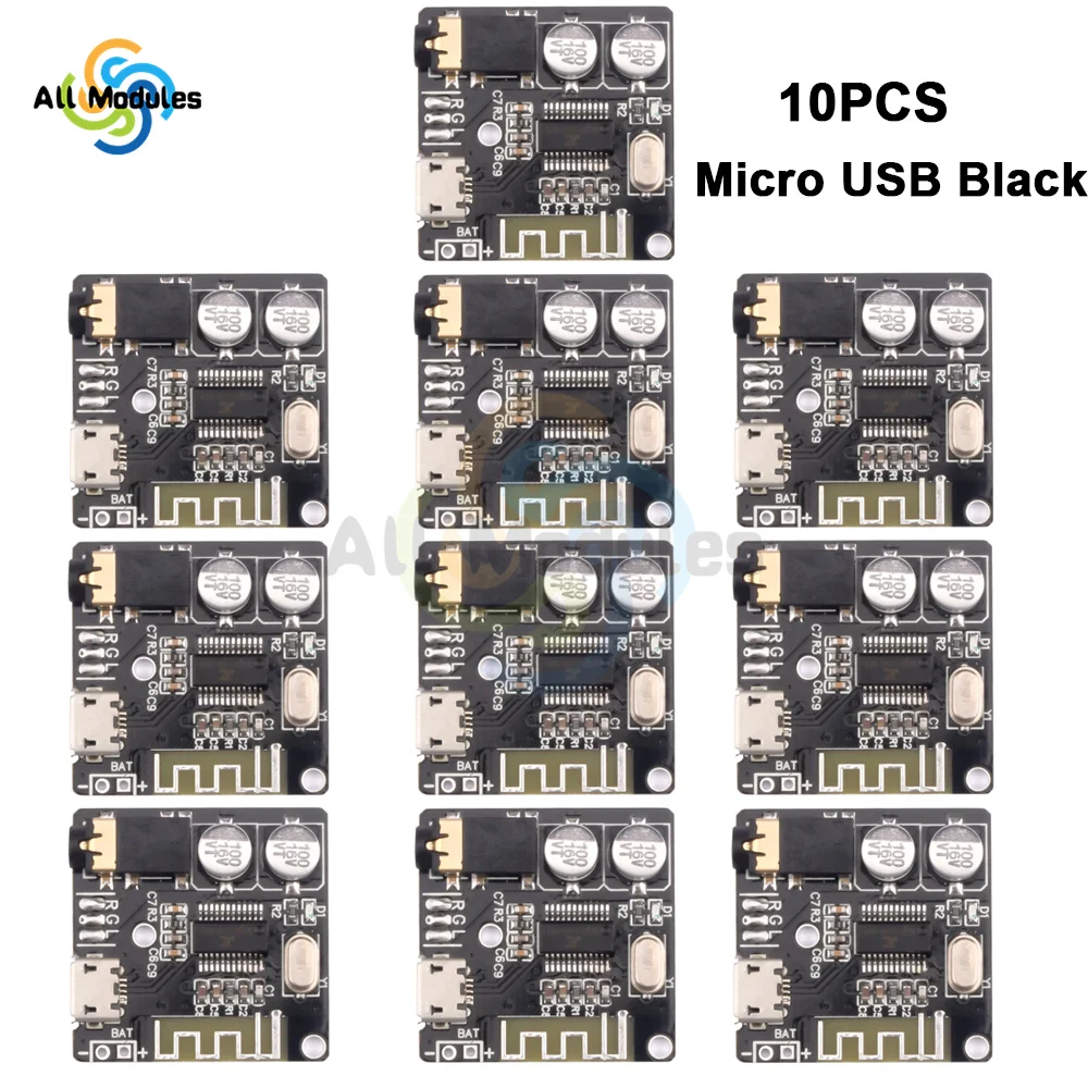 10PCS VHM-314 Bluetooth Audio Receiver Board Bluetooth 5.0 MP3 Lossless Decoder Board Wireless Stereo Music Module