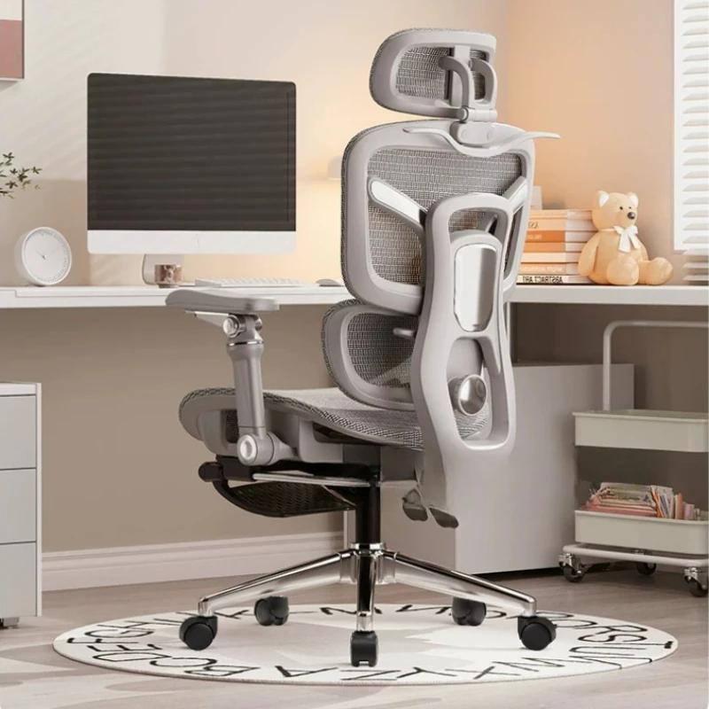 Accent Armchair Swivel Office Chair Living Room Lazy Leather Ergonomic Office Chair Rolling Silla Escritorio Salon Furniture