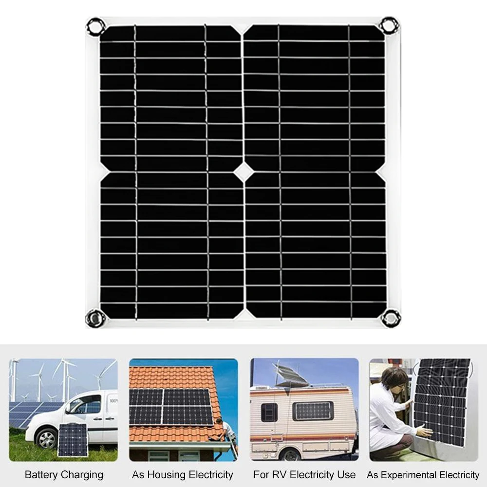 Solar Flex Panel Battery Panel 200W Dual USB Smart Charge and Discharge Applicable Battery 12V Portable Outdoor Camping Battery