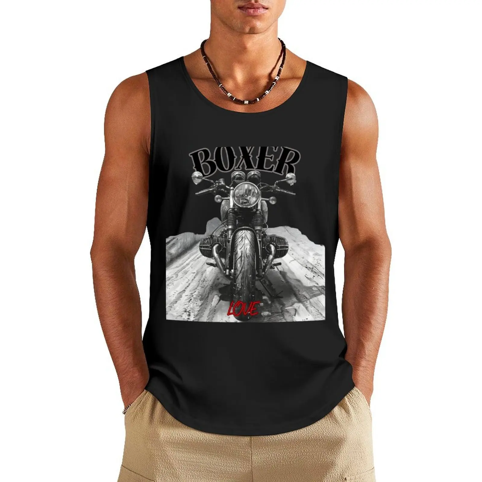 

BOXER LOVE Tank Top cute tops vest for men gym shirt men Body man