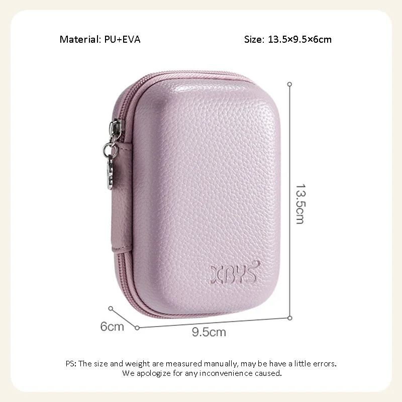 For Accessories SD Card PU Leather Hard Shell Digital Camera Case Small Travel Cameras Storage Holder - Image 3