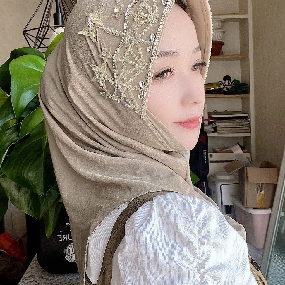 Hijab Muslim Women Shawl Headscarf Freeshipping Luxury Tassels Chiffon Scarf Malaysia Kufi Islam  Fashion Summer New 05213