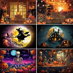 Bonvvie Halloween Party Photography Background Ghost Shadow Terror Zombie Scene Photoshoot Photographic Backdrop Photo Studio