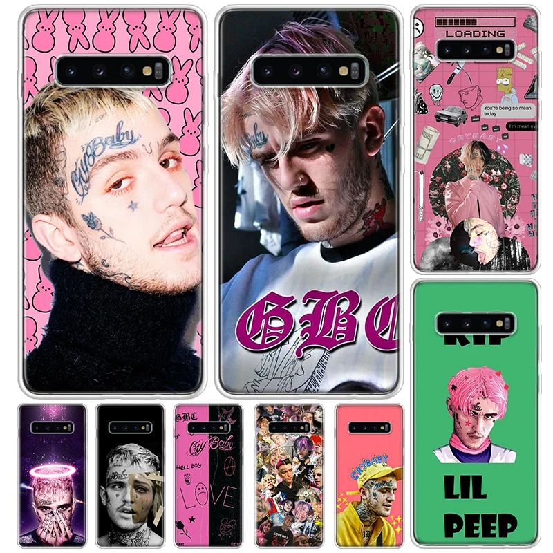 Funda Lil Peep Singer para Samsung Galaxy S23 S22 S24 S25 Ultra funda de teléfono S21 Plus S20 FE S10 + S25Ultra Print Fundas S23 S22 S2