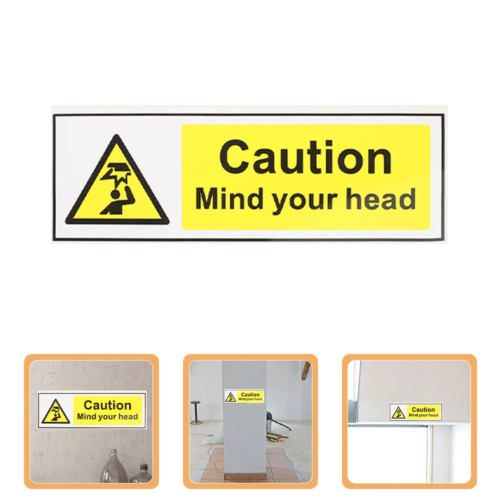 Signage Watch Your Head Decal Self Adhesive Warning Caution Signs Low Overhead Clearance Pp