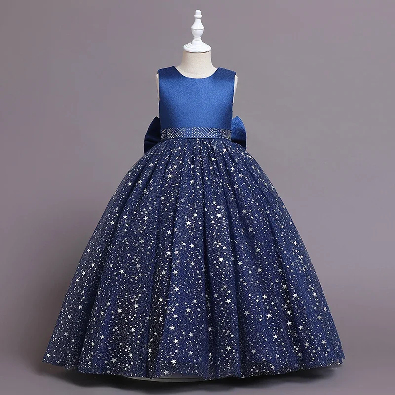 Robe de Princesse à Paillettes pour Fille, Tenue de Soirée pour Demoiselle d'Honneur, Bal, Costume de ixde Mariage, 4, 8, 12, 14 Ans, Nouvelle Collection