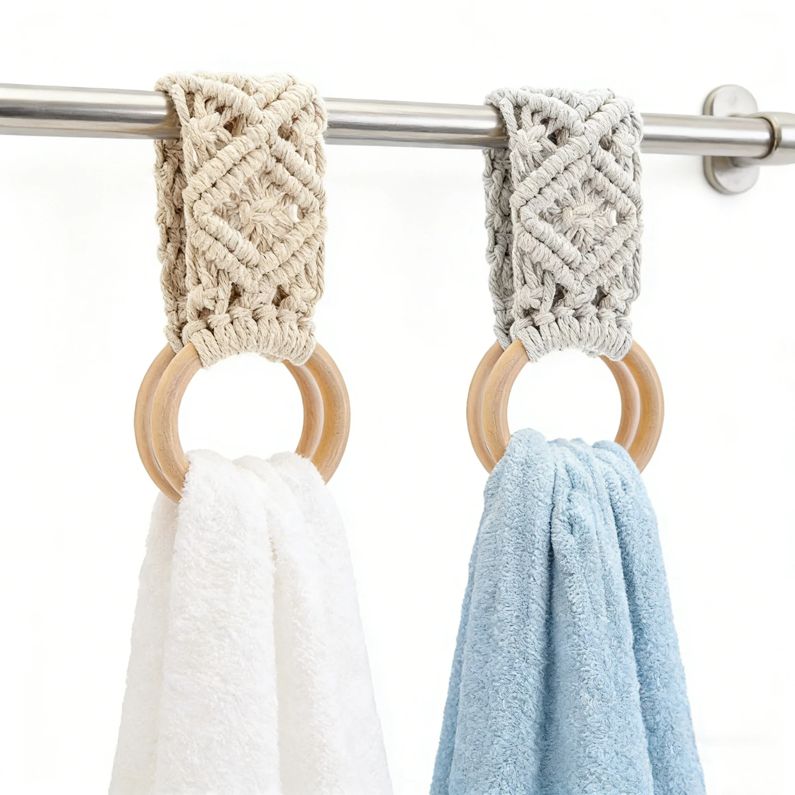 2 Pcs Kitchen Towel Holder with Loop Towel Hanger for Kitchen Housewarming Gifts for Bathroom Cabinet House Oven Stove Door