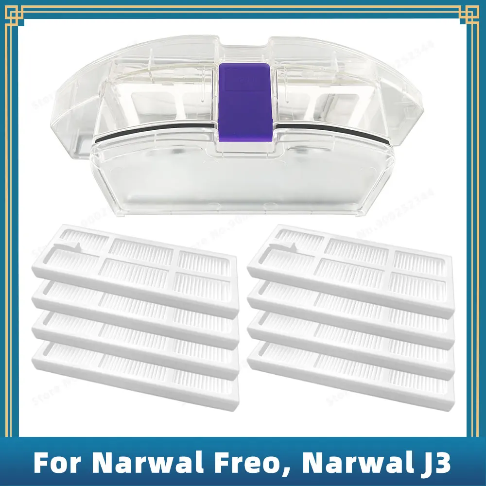 Dust Box Compatible For Narwal Freo / Narwal J3 Robot Vacuum Cleaners Accessories Replacement Spare Parts