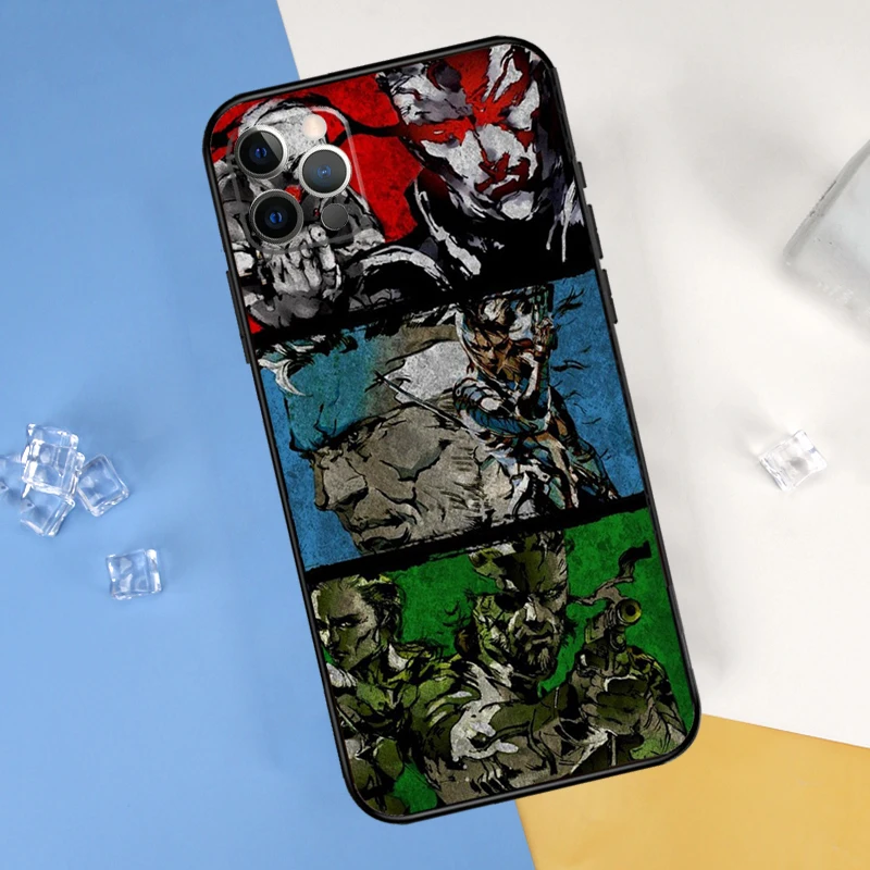 Metal Gear Solid Case For iPhone 16 15 13 12 11 14 Pro Max Mini